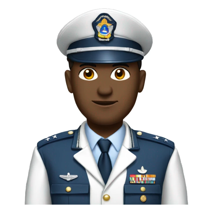 Create an image of an airforce officer sticker
