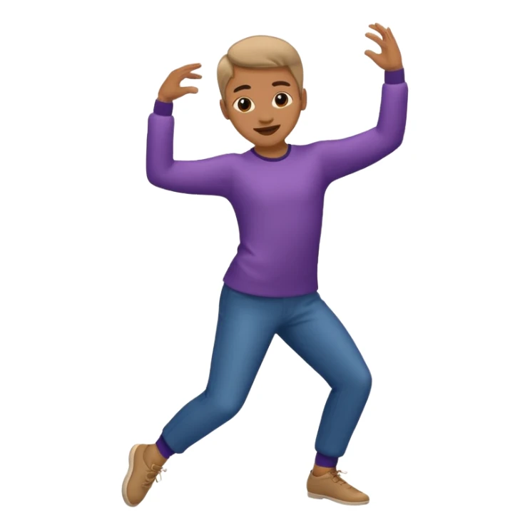 bailando en un fondo verde sticker