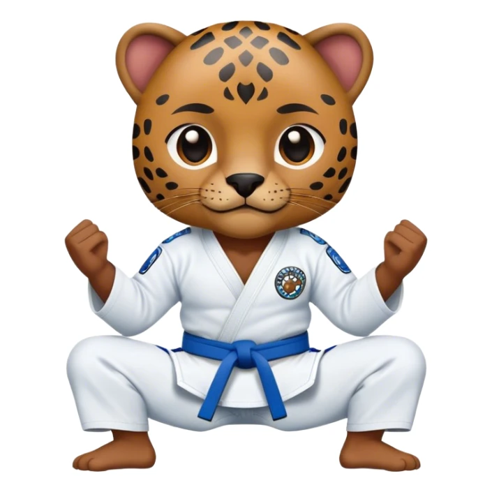 Blue belt Jiu Jitsu Jaguar sticker