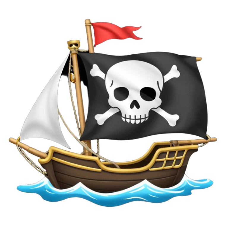Drapeau pirate avec écrit "Libérez Fazer" sticker