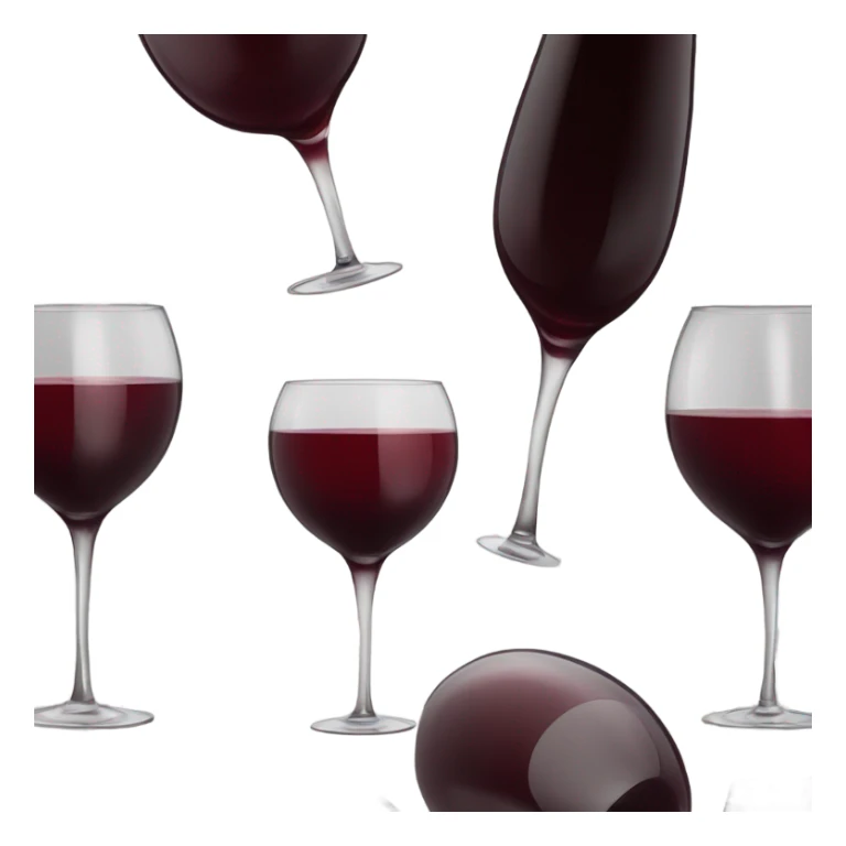glass of red wine sticker