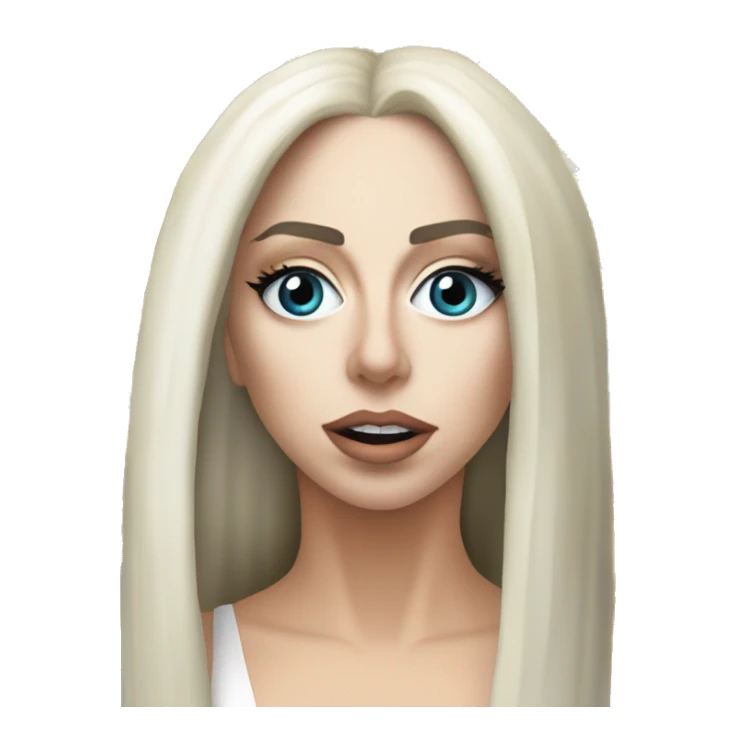 Сделай lady gaga как монашка молится  и на заднем плане sagrada familia sticker