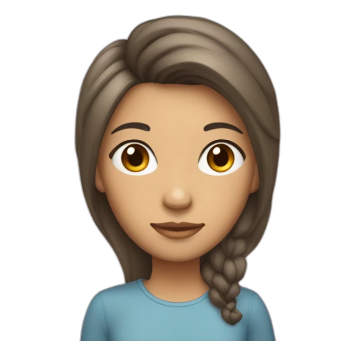 Persona de color con cubrebocas y cabello chino sticker