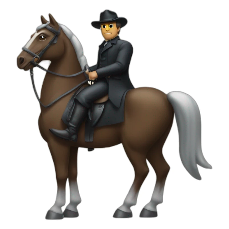 Freeze Corleone sur un cheval sticker