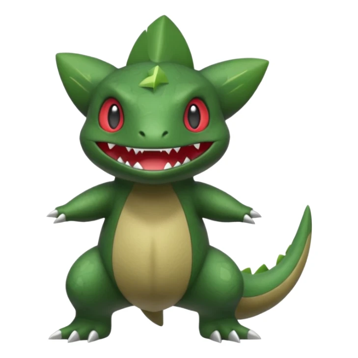 Larvitar-Axew-fusion (full body) sticker