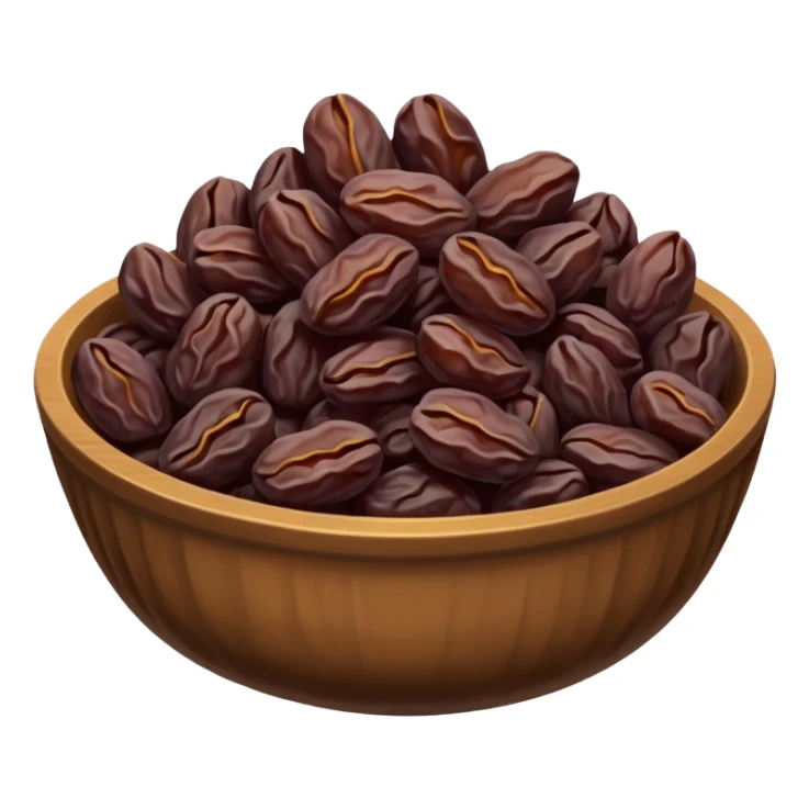 dried raisins in a bowl sticker