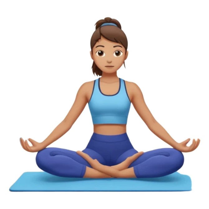 teenager doing pilates at home sticker