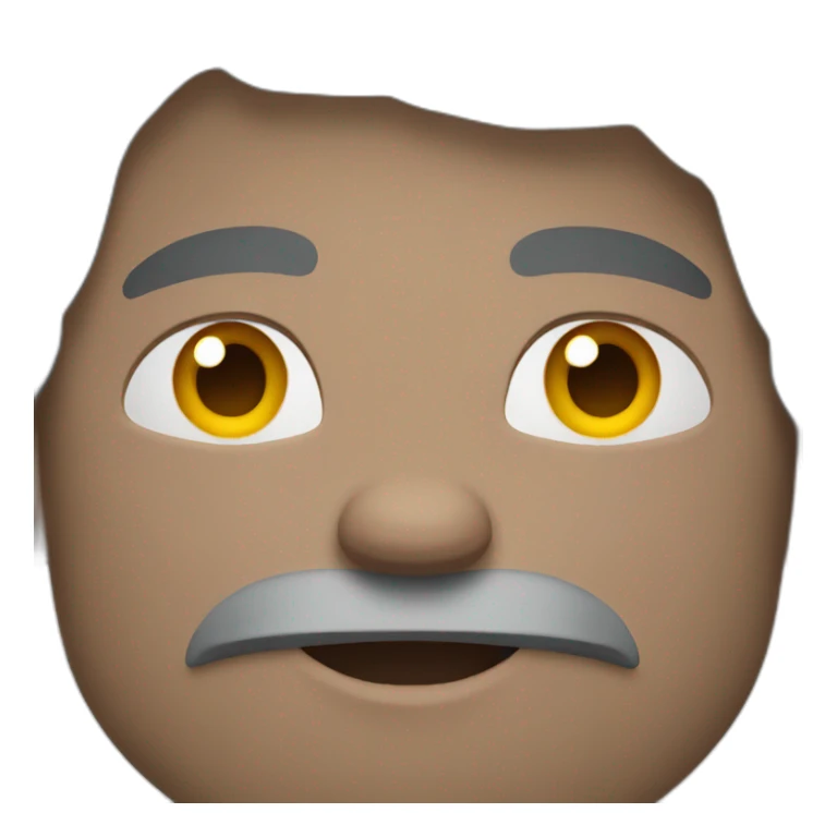 muscular person with gray skin sticker