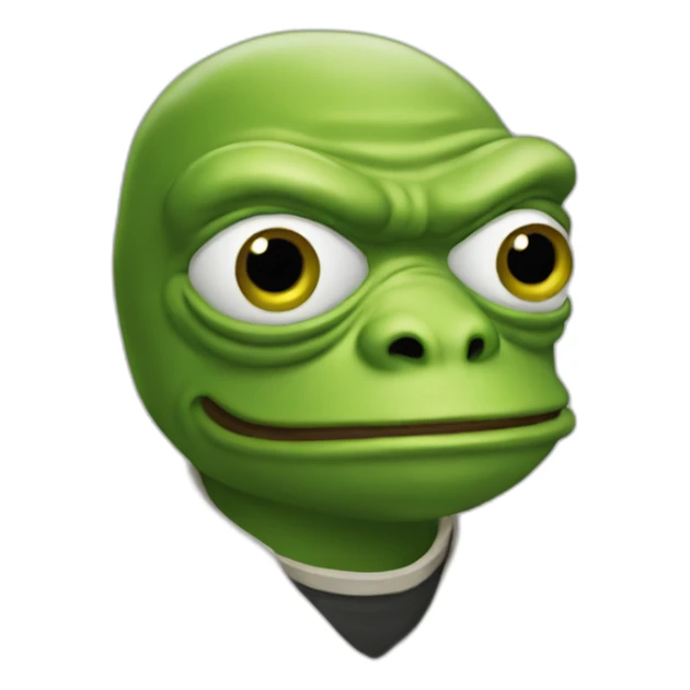 pepe transhumanist sticker