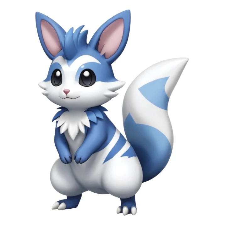 Shiny Furret-Minccino-Meowstic-Zangoose-Hybrid (Full body) sticker