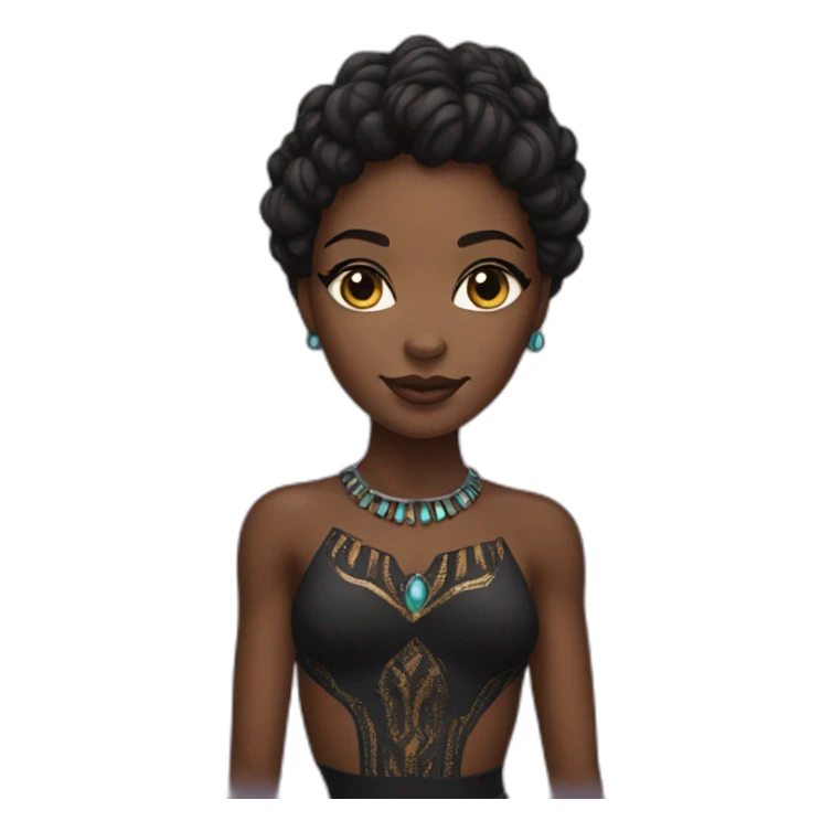A Beautiful Black panther woman sticker