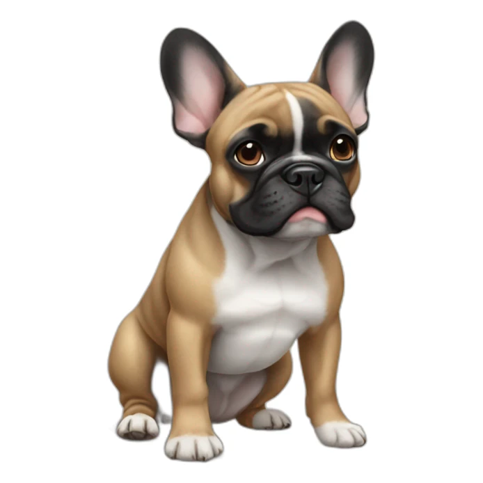 french bulldog said hector sticker
