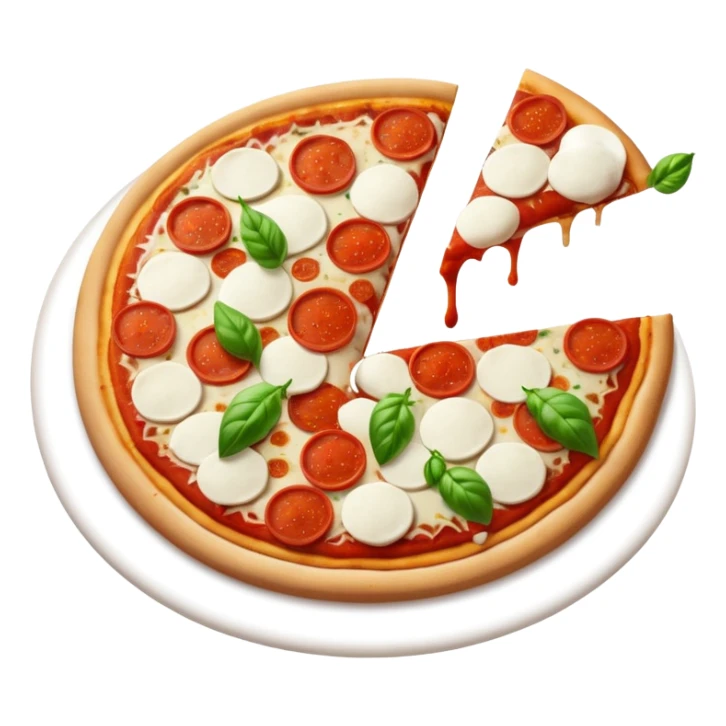 Una scritta Polvere di stelle fatta a pizza sticker