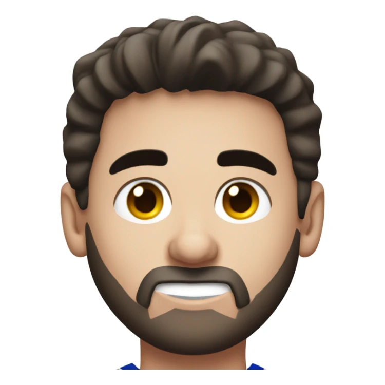 Lionel messi with bushy eyebrows  sticker