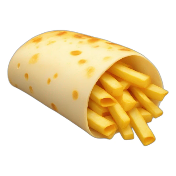cheese and fries burrito sticker