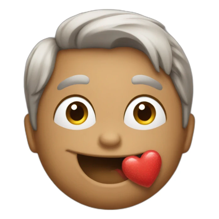 Chat qui fait un bisou sticker