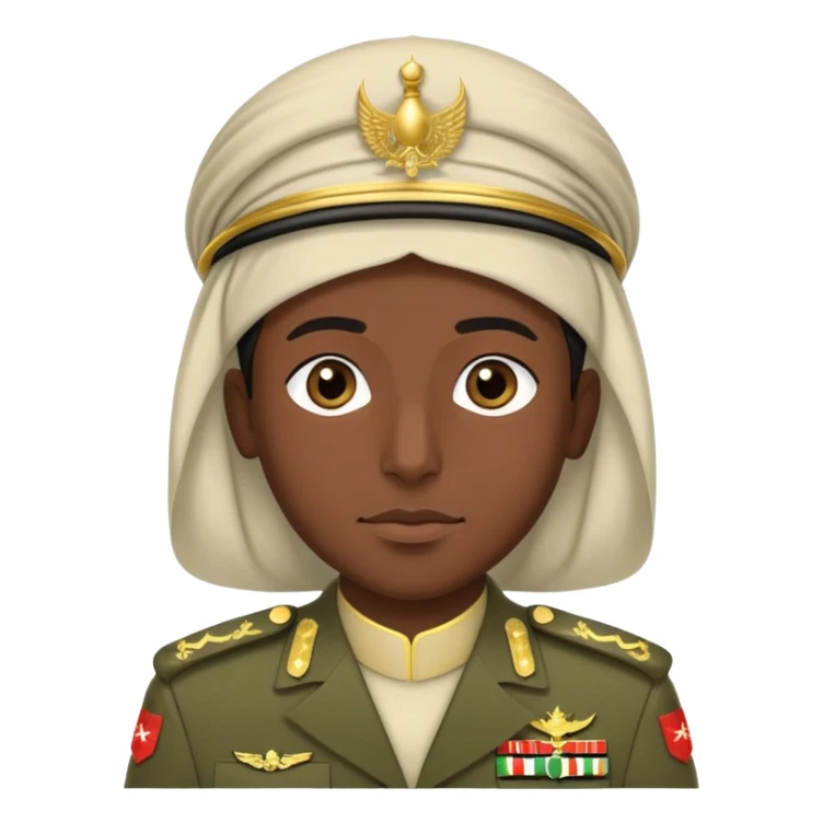 Saudi Arabian soldier in traditional military uniform sticker