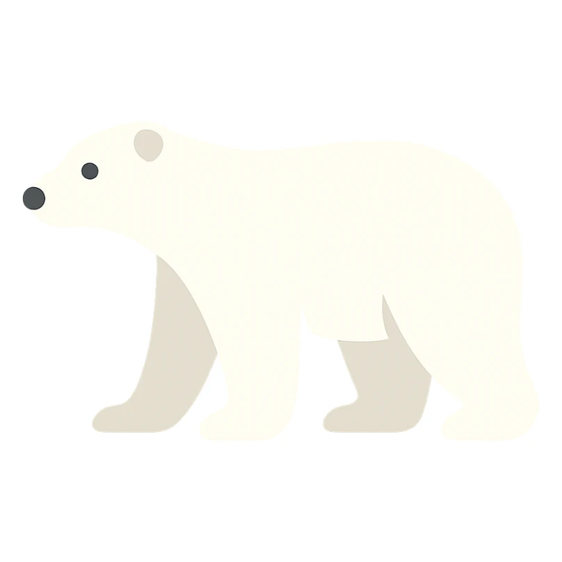 Polar bear sticker
