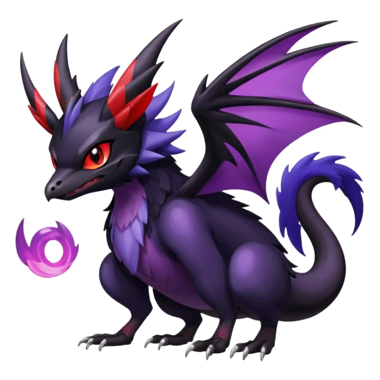Shiny Dark Nargacuga-Noibat-Noivern-Hybrid (Full body) sticker