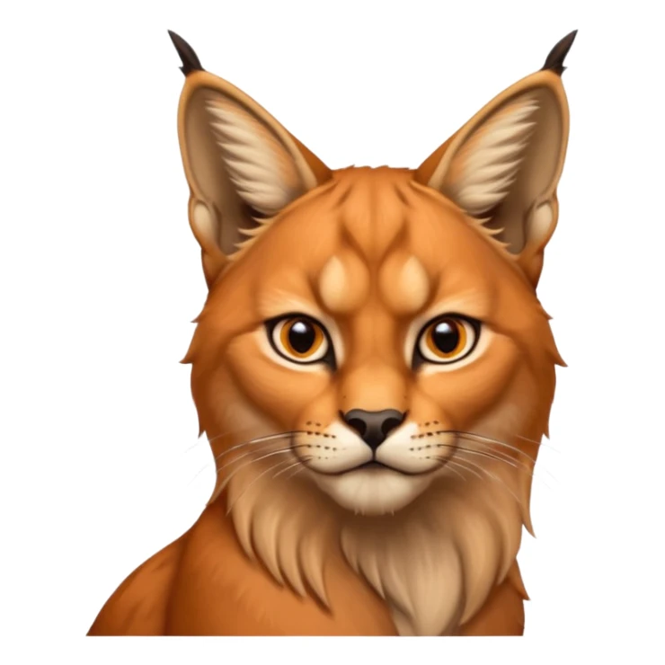 un Lynx Caracal Réaliste sticker