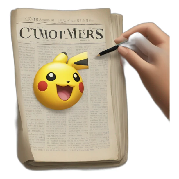 news newspaper document pokemon journal enchanted book magic future sticker