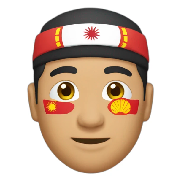 Kyrgyz Man with Kyrgyzstan Flag sticker