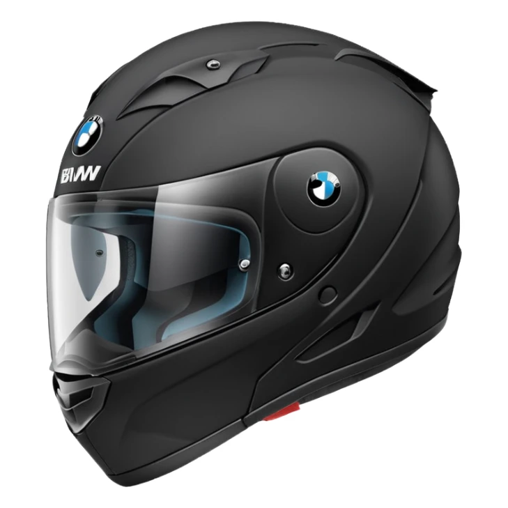 Black BMW bike helmet sticker