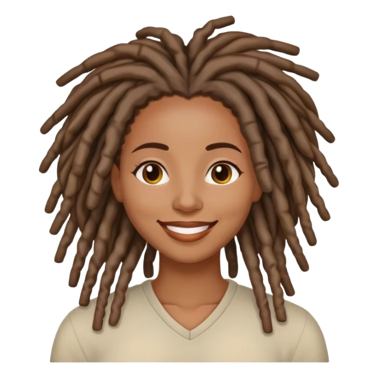 Black woman with locs good morning  sticker