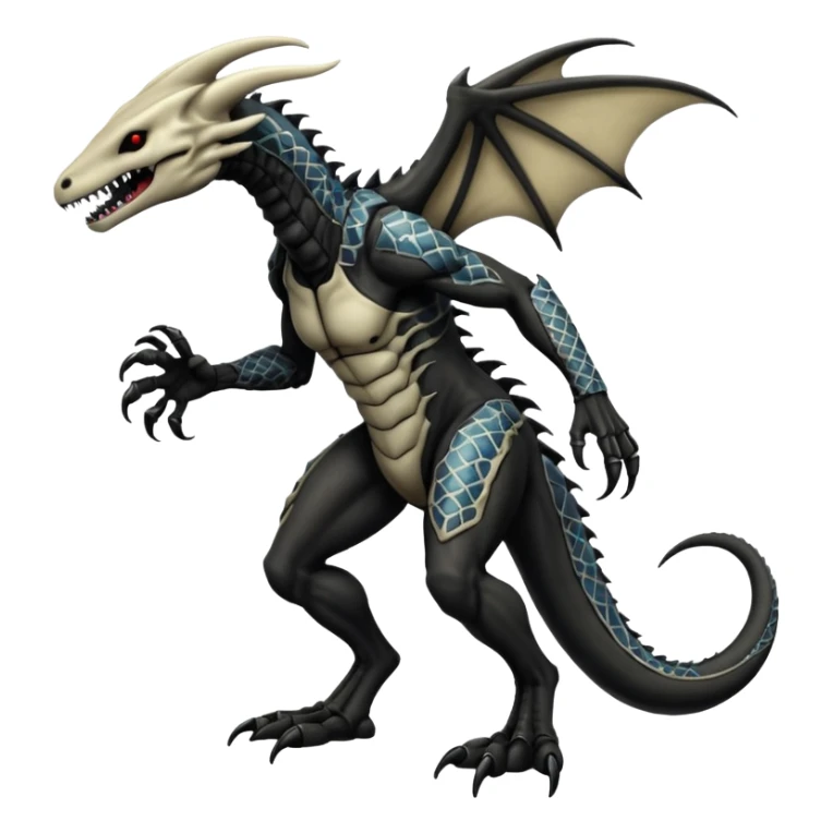  Venom-Marowak-Salandit-Xenomorph-hybrid-fantasy-creature (full body) with patterns sticker