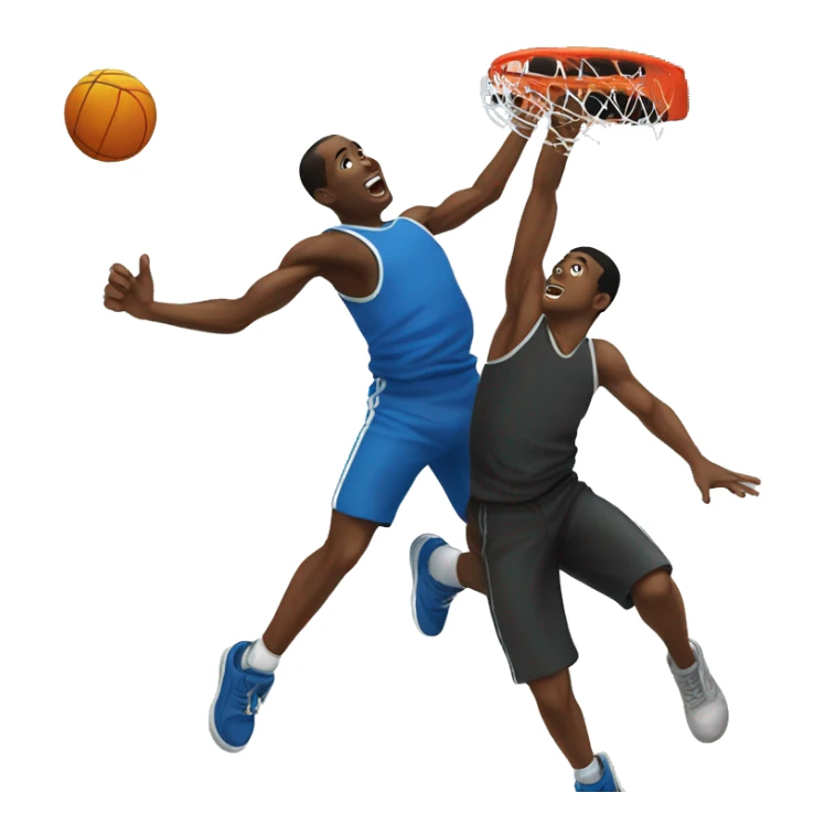 Black male getting dunked on by another black male sticker