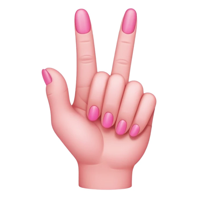 Pink middle finger sticker