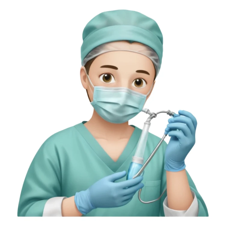 A victorian surgeon using chloroform as an anaesthetic on a patient during an operation sticker