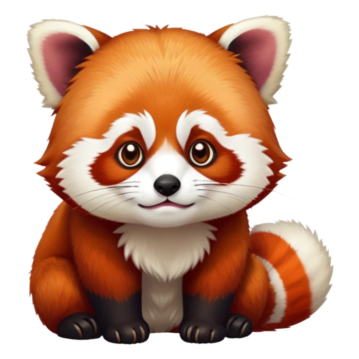 red panda, sulky and "pissed" but cute looking sticker