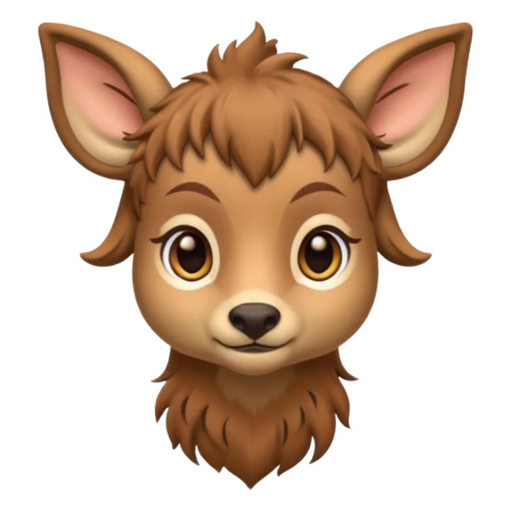 Adult Cute Druid human like fawn sticker