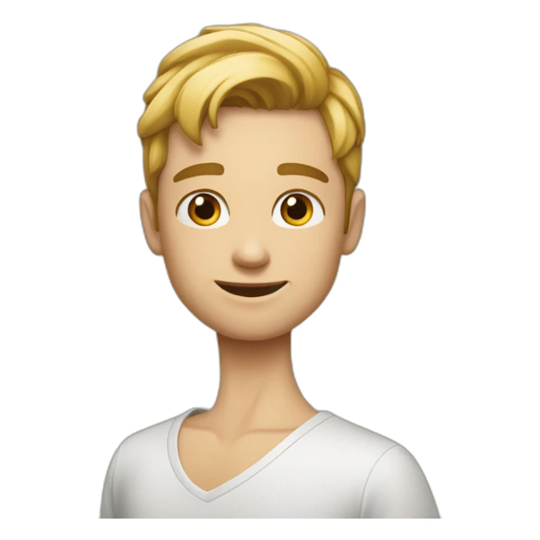 Ganz kleiner weißer Emoji sticker