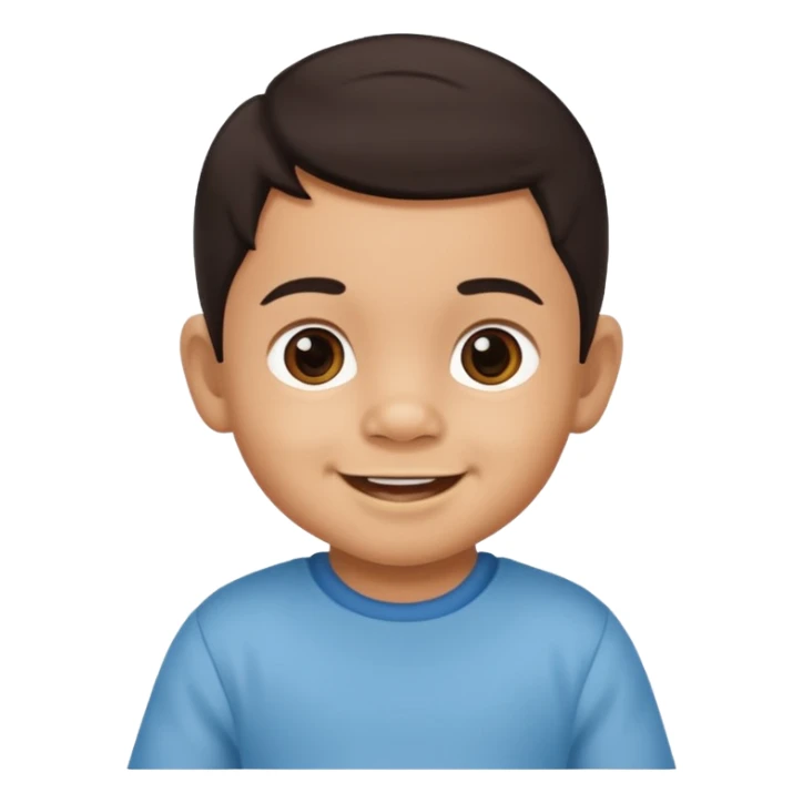 A mexican baby boy whose age is between 0 to 2 years sticker