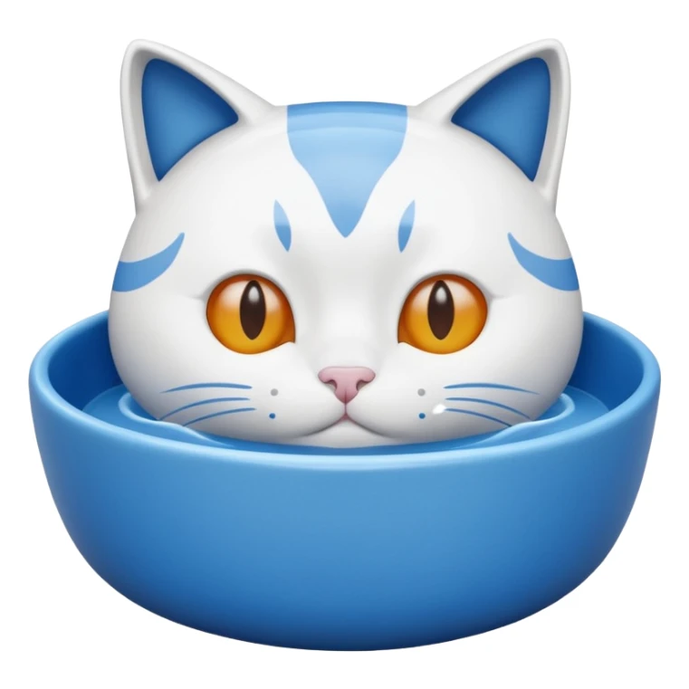 A water bowl for cats sticker