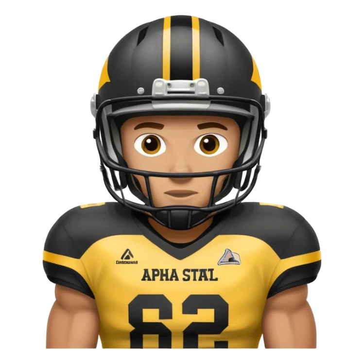 Appalachian state football player sticker