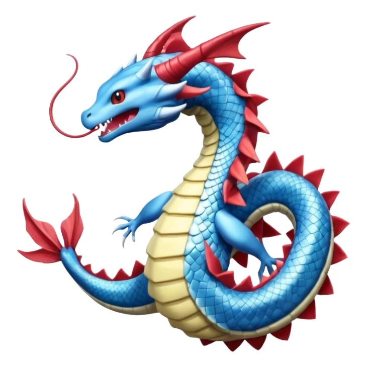 Krookorok-Gyarados-Salamence-Dratini-Dragonair-fusion-hybrid-creature  sticker