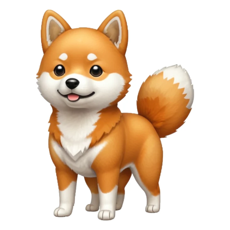 Sukurk šuni baldoga 70bit pixel art sticker