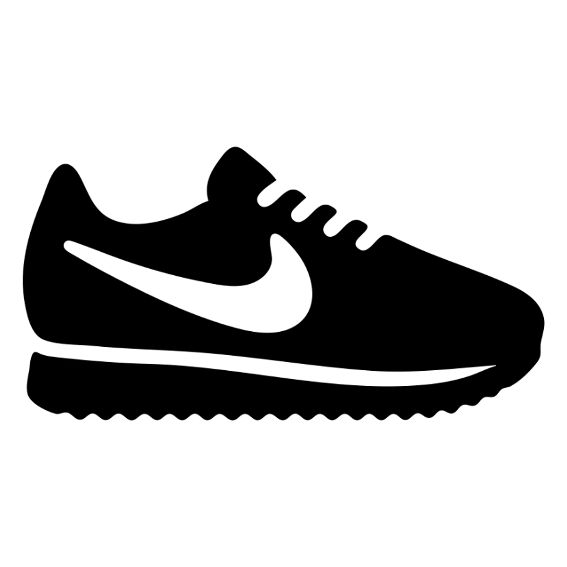 Nike Cortez sneakers, with a modern design sticker