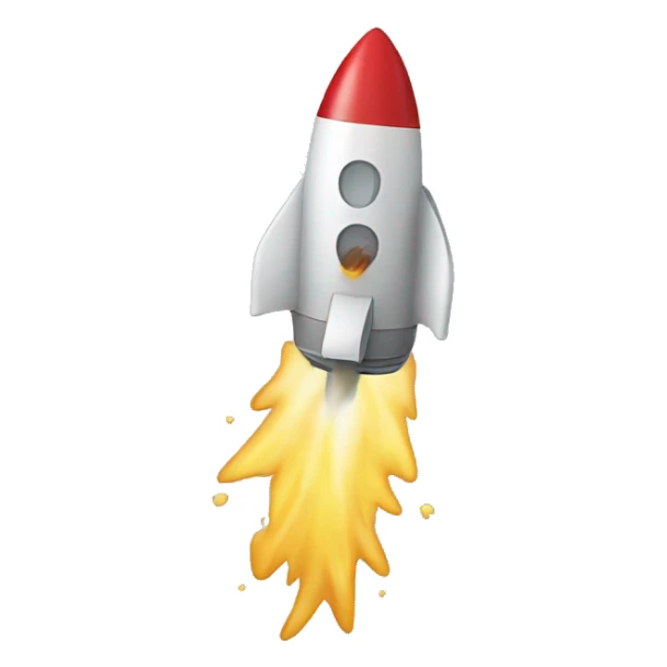 flying rocket with water coming out of the back sticker