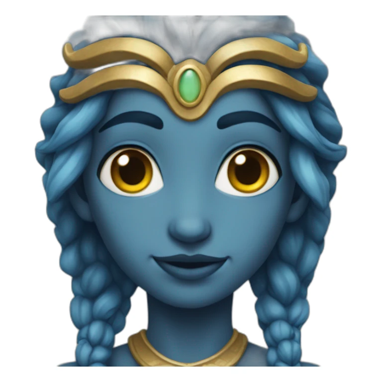 Shiva blue skin sticker
