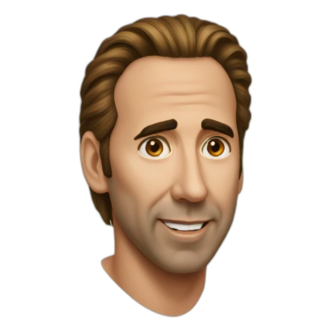 Nicholas Cage My hair is a bird sticker