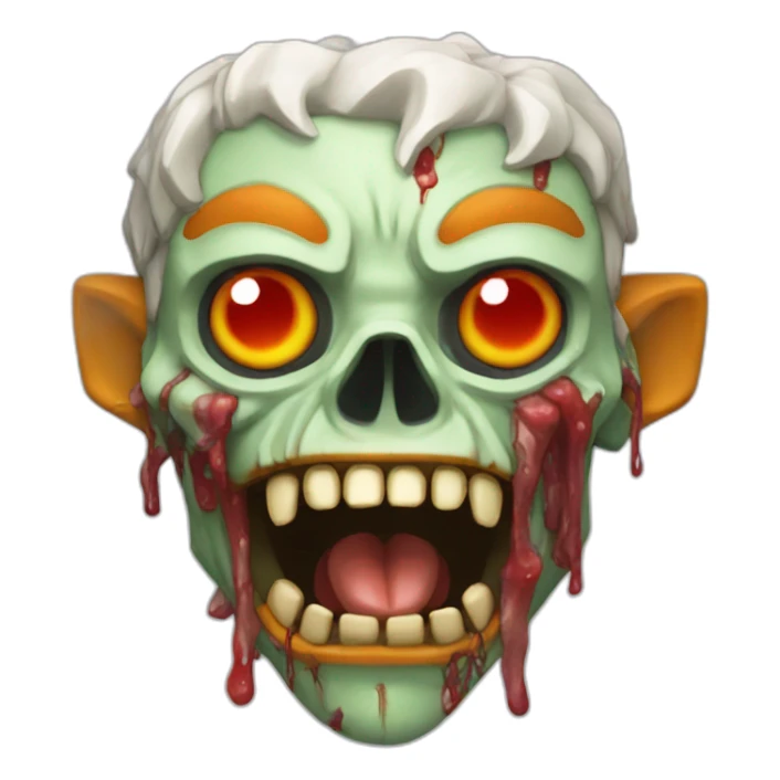 Renard zombie moche sticker