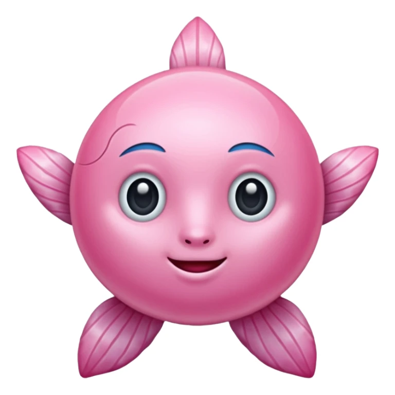 Un émoji étoile de mer rose sticker