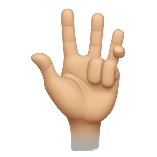 Hand with 3 fingers (scout promise) raised sticker