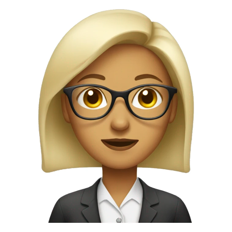 women in eyeglasses sticker