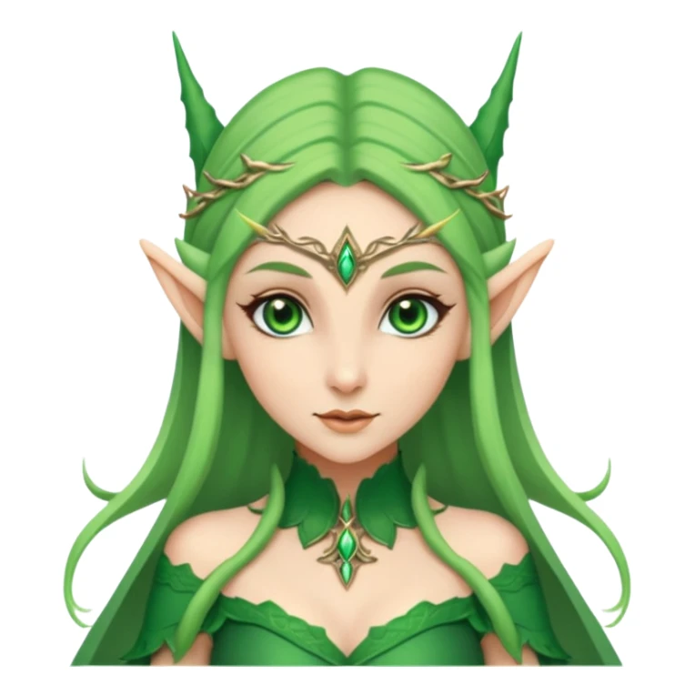 elf woman elegant ears fantasy. sticker