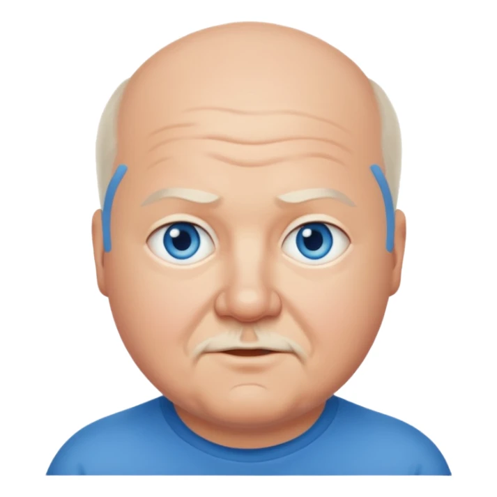 Kyle Gass with blue eyes sticker